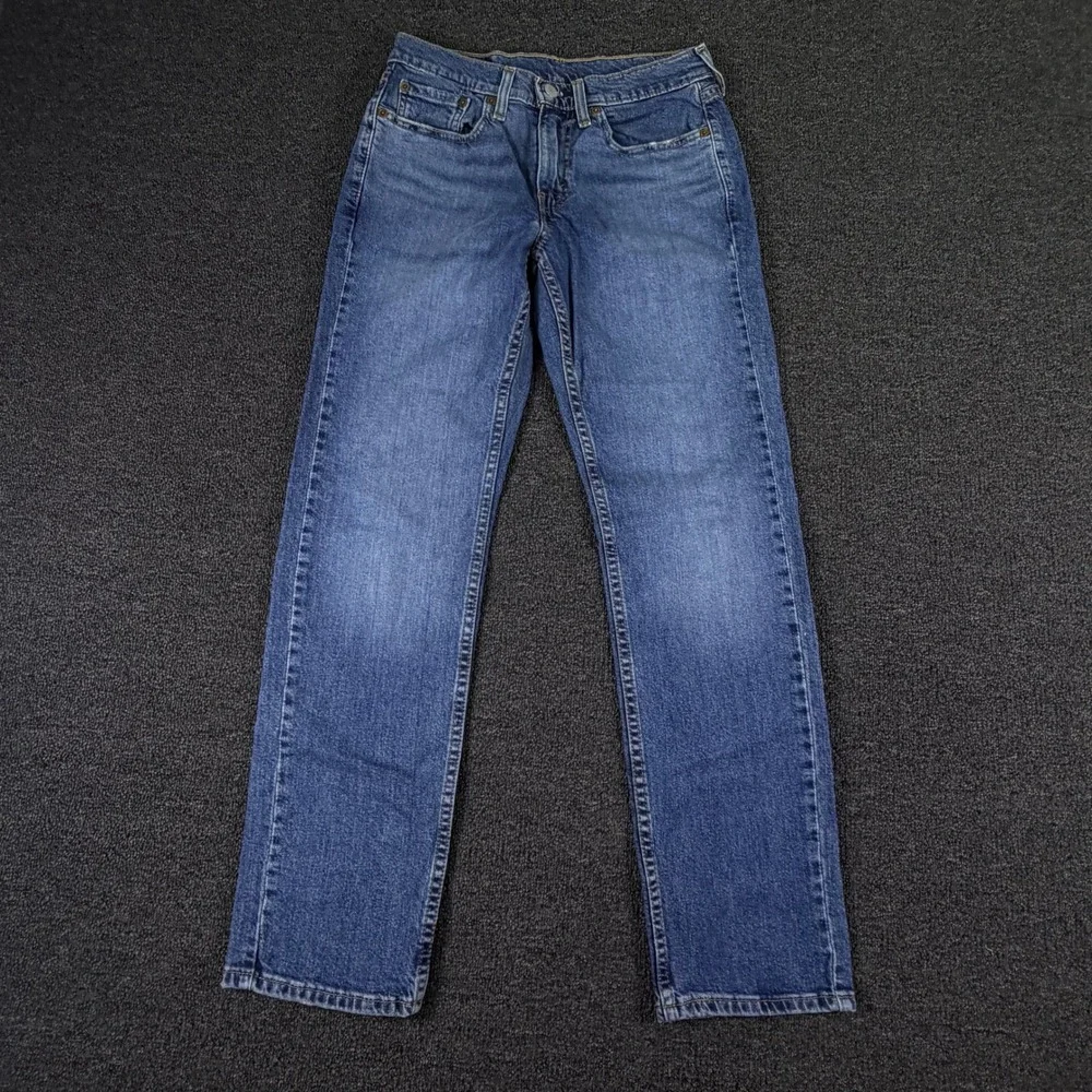 Levi's Jeans Mens 28x30 (fits 28x18) 514 Straight Fit Blue Denim EUC